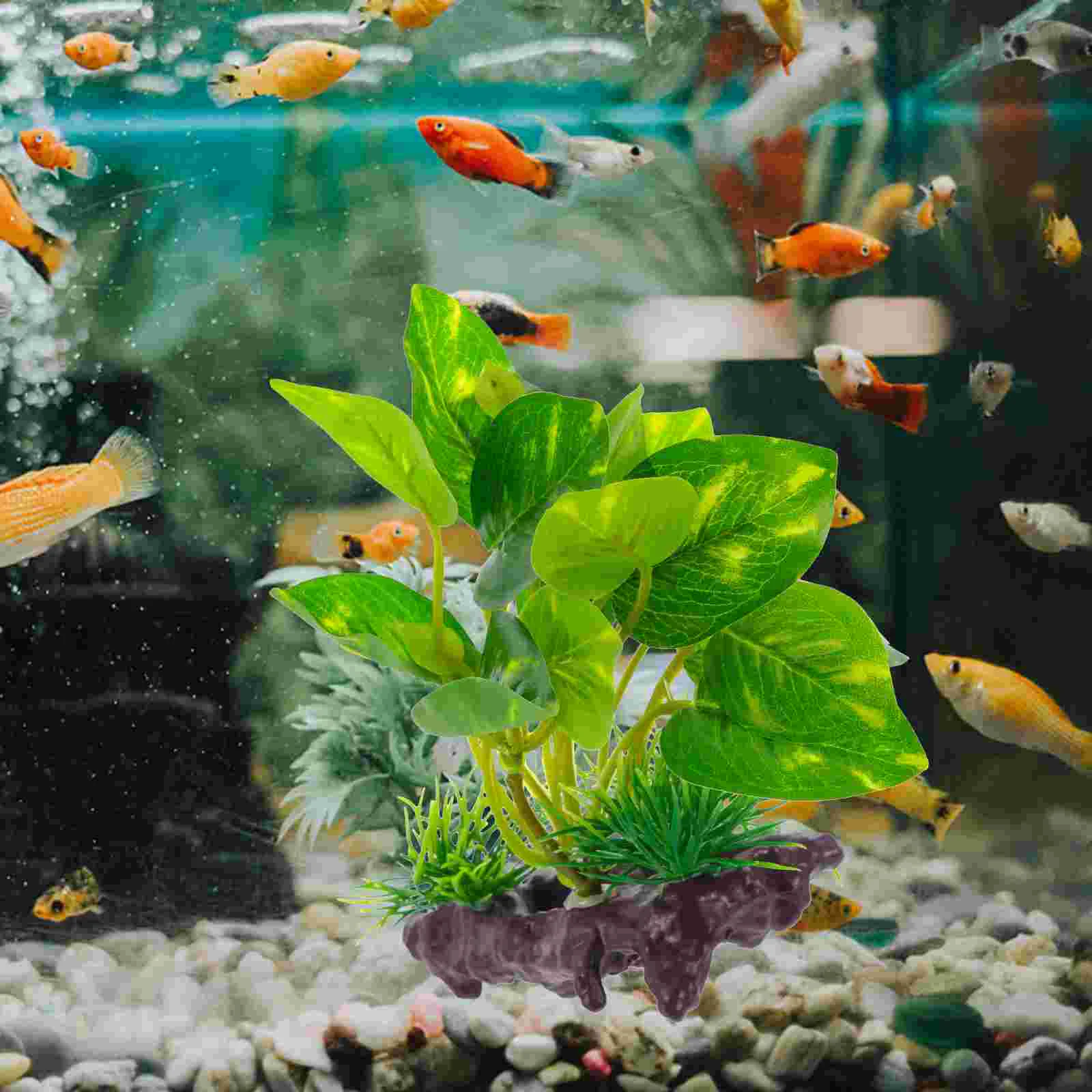 

Artificial Fish Tank Accessories Artificial Aquarium Botanical Decor Aquarium Cave Grass Fish Tank Green Plants