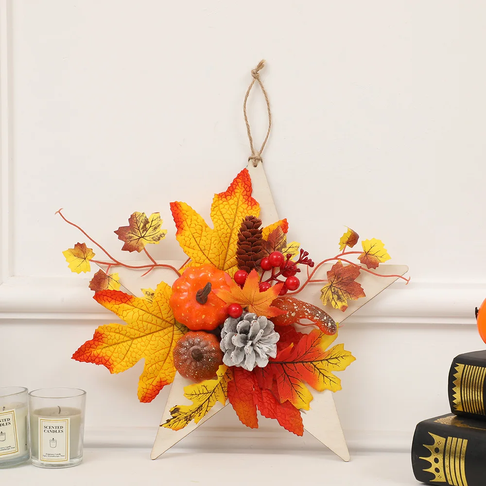 Halloween Pendant Party Bar Decoration Artificial Pumpkin Pentagram Charm Harvest Festival Orange Maple Leaf Props Home Decor
Halloween Pendant Party Bar Decoration Artificial Pumpkin Pentagram Charm Harvest Festival Orange Maple Leaf Props Home Decor