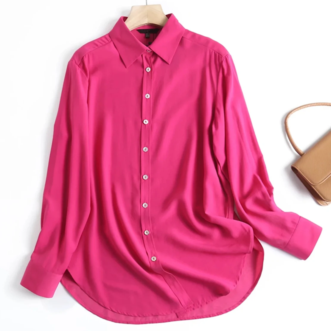 Jenny&Dave England Style Office Lady Fashion Blouse Women Simple Rose Red Solid Elegant Long Sleeve Casual Shirt Tops
Jenny&Dave England Style Office Lady Fashion Blouse Women Simple Rose Red Solid Elegant Long Sleeve Casual Shirt Tops