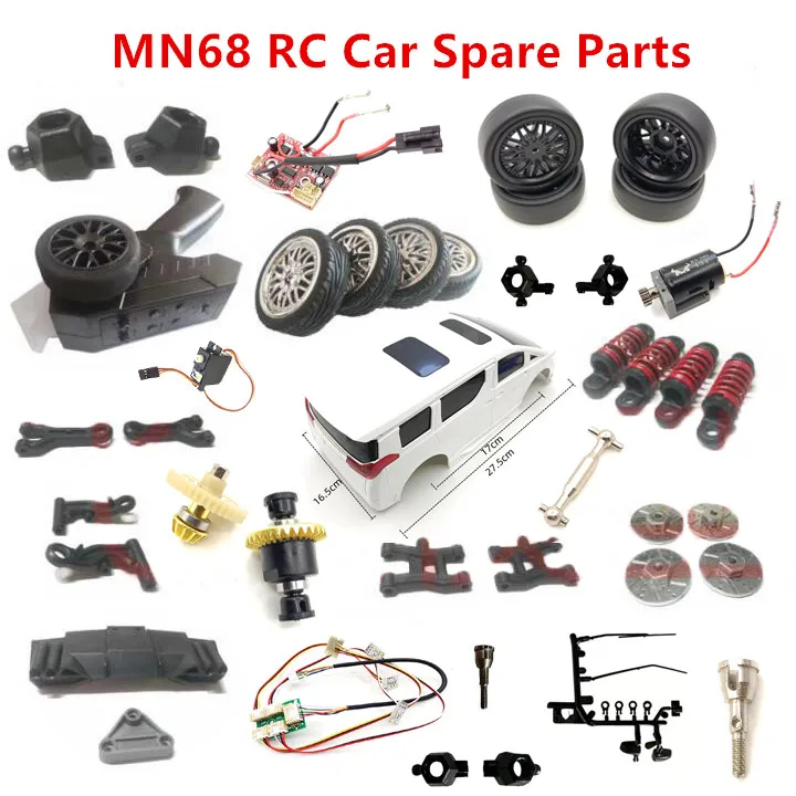 MN MN68 Rc Car Parts Motor Steering Gear Receiver Board Remote Controller Tire Swing Arm Shell Differential
MN MN68 Rc Car Parts Motor Steering Gear Receiver Board Remote Controller Tire Swing Arm Shell Differential
