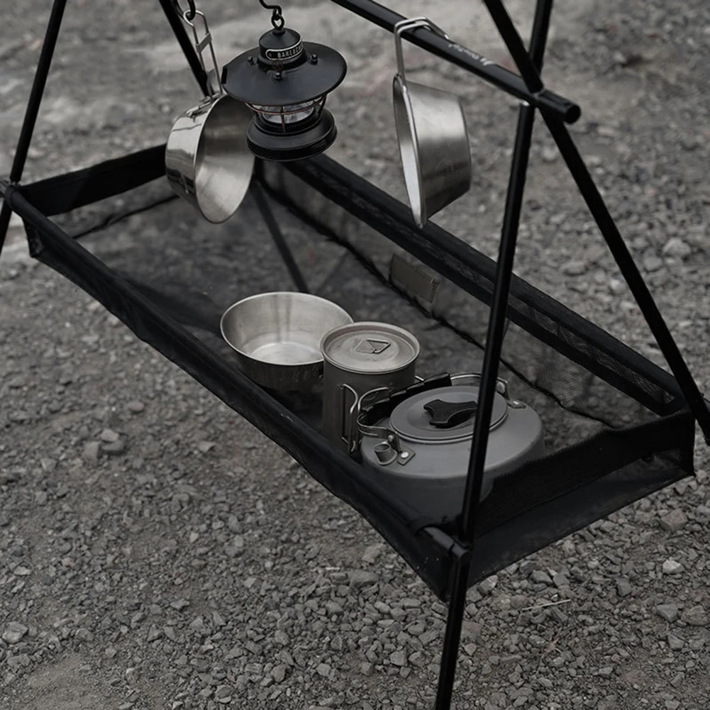 Camping Hanging Rack Mesh Bag Outdoor Camping Picnic BBQ Triangle Tableware Shelf Clothes Drying Hanger Mount Bag
Camping Hanging Rack Mesh Bag Outdoor Camping Picnic BBQ Triangle Tableware Shelf Clothes Drying Hanger Mount Bag
