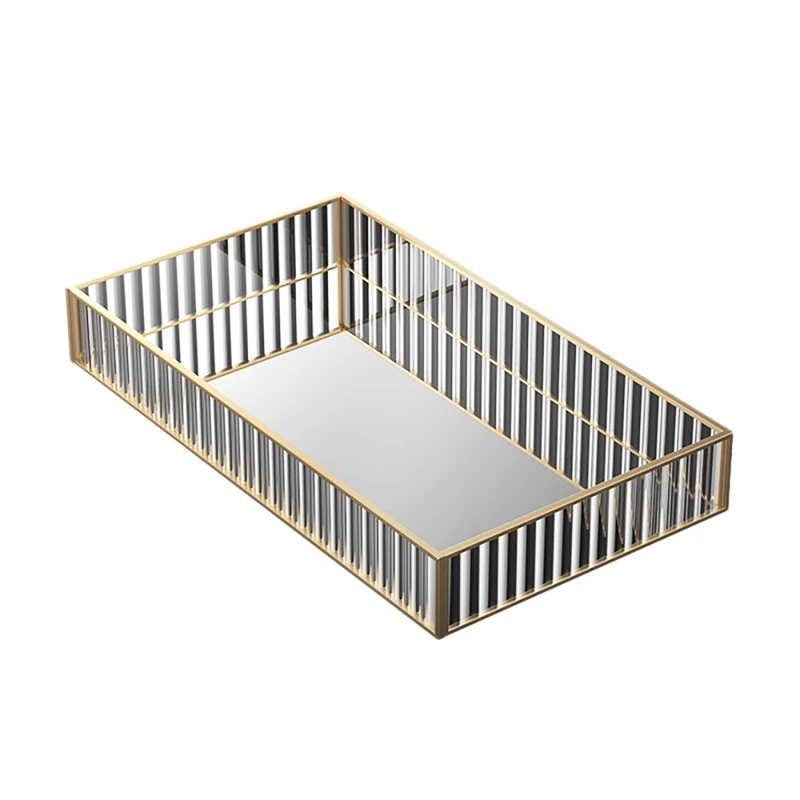 Nordic Gold Glass Mirror Decorative Storage Tray For Makeup Dessert Plate Jewelry Necklace Bracelet Table Perfume
Nordic Gold Glass Mirror Decorative Storage Tray For Makeup Dessert Plate Jewelry Necklace Bracelet Table Perfume
