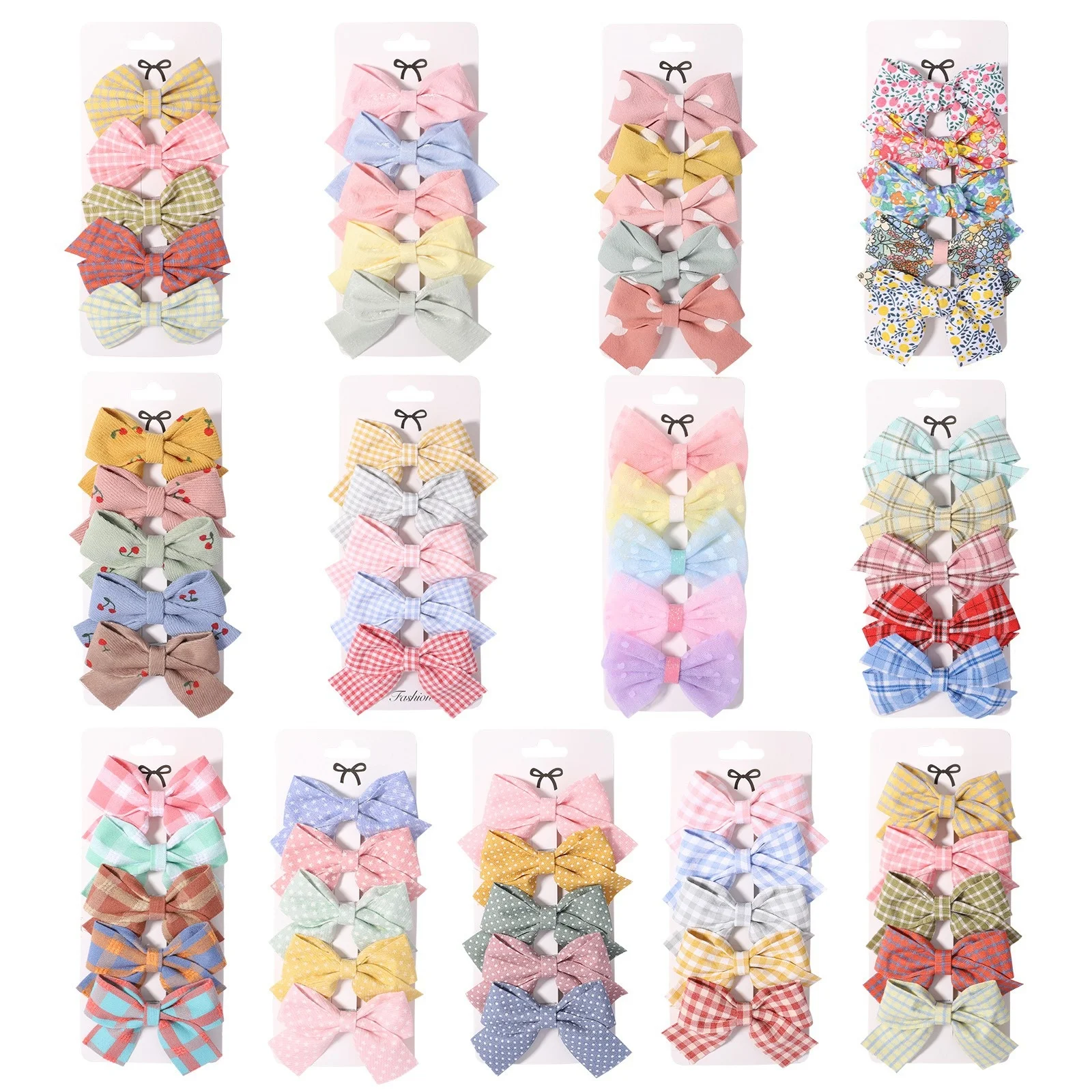 2022 Spring 5PCS/Set Fabric Cloth Plaid Dot Print Flower Bow Hair Clips For Girl Child Cute Simple Hairpin Fashion Accessories
2022 Spring 5PCS/Set Fabric Cloth Plaid Dot Print Flower Bow Hair Clips For Girl Child Cute Simple Hairpin Fashion Accessories