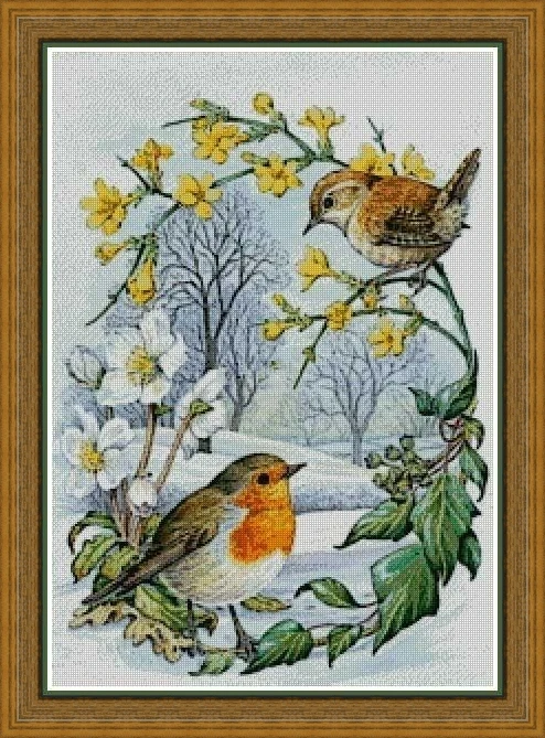 a3713 Happy Two Birds 46-62 counted 16CT 14CT 18CT DIY Cross Stitch Sets Chinese Cross-stitch Kits Embroidery Needlework 
a3713 Happy Two Birds 46-62 counted 16CT 14CT 18CT DIY Cross Stitch Sets Chinese Cross-stitch Kits Embroidery Needlework
