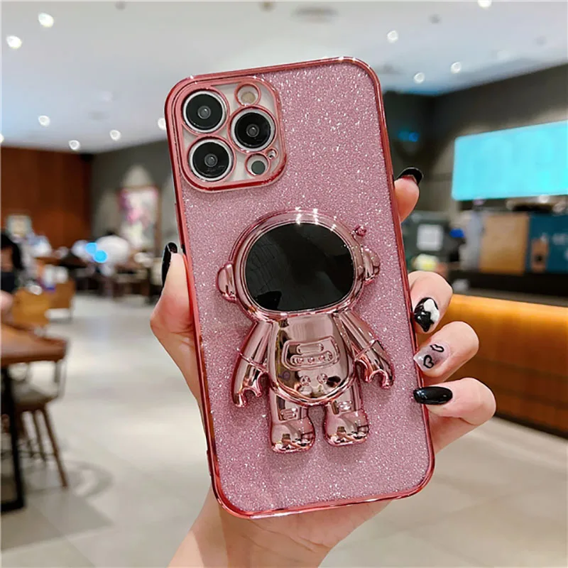 XGUO Luxury Plating Glitter Astronaut Stand Phone Case for IPhone 14 13 12 11 Pro Max Mini XS X XR 7 8 Plus SE2 Stand Phone Case
XGUO Luxury Plating Glitter Astronaut Stand Phone Case for IPhone 14 13 12 11 Pro Max Mini XS X XR 7 8 Plus SE2 Stand Phone Case