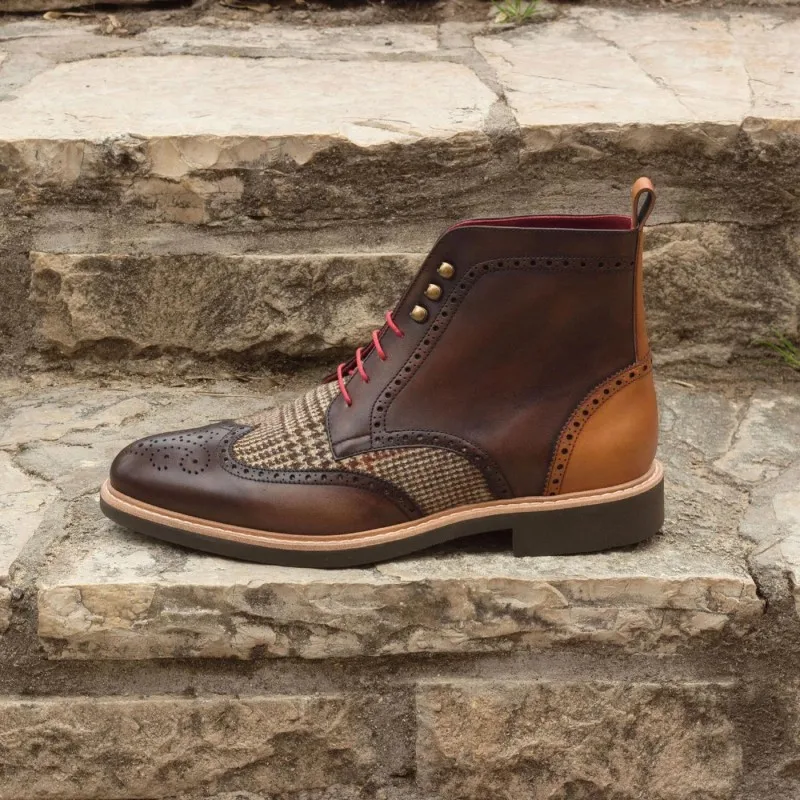 New Brown Men Short Boots Lace-up SquareToe Ankle Strap Gingham Handmade Ankle Boots Free Shipping Cowboy Boots Botas De Hombre
New Brown Men Short Boots Lace-up SquareToe Ankle Strap Gingham Handmade Ankle Boots Free Shipping Cowboy Boots Botas De Hombre