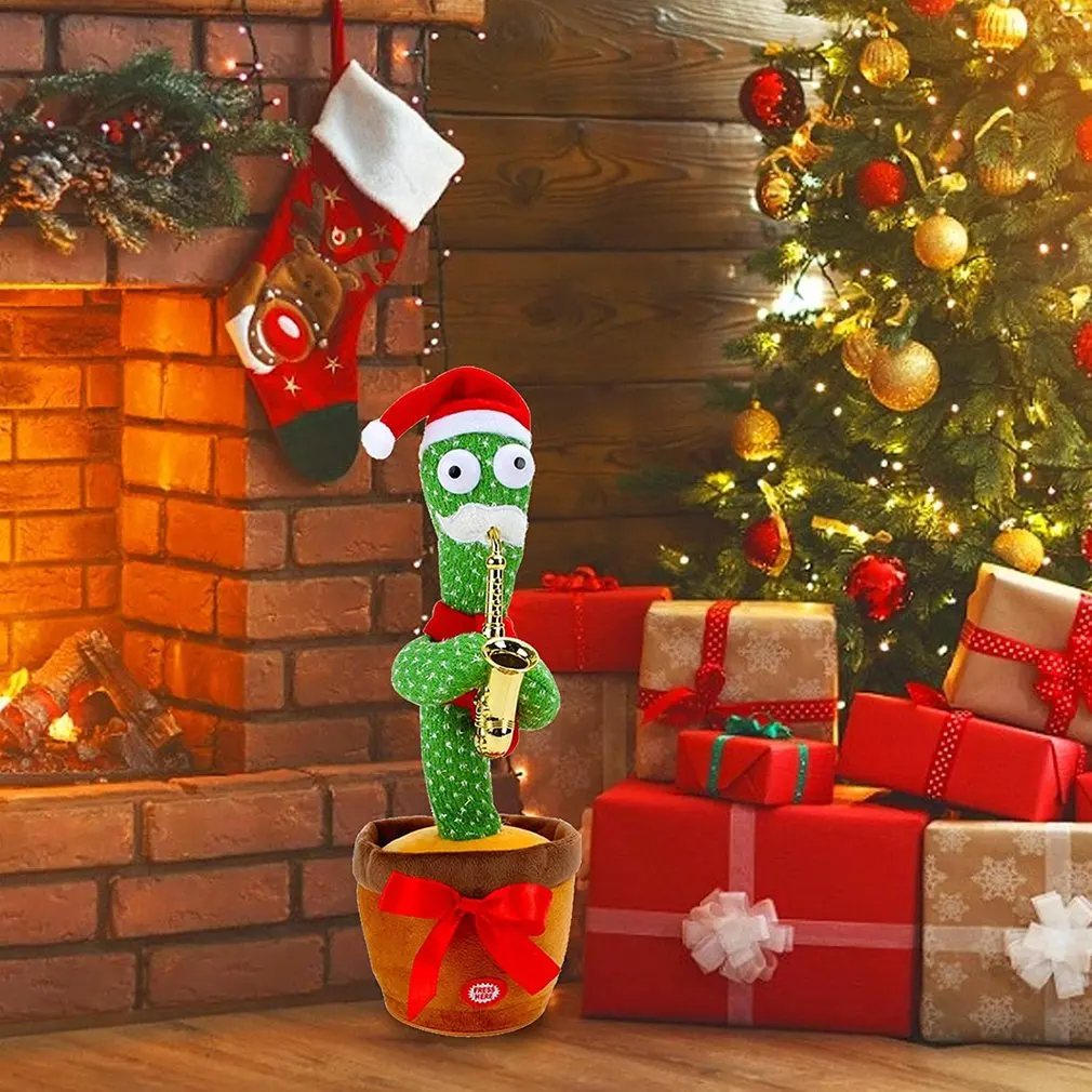 Dancing Cactus With Saxophone Electric Plush Toy Battery Charging Singing Twisting Talking Doll Early Education Toy Gift
Dancing Cactus With Saxophone Electric Plush Toy Battery Charging Singing Twisting Talking Doll Early Education Toy Gift