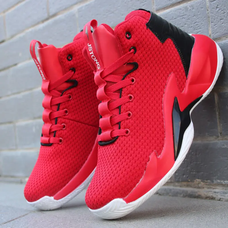 Men Red Basketball Shoes Unisex Couple Basketball Sports Shoes Summer Breathable High Quality Sneakers for Women Big Size 38-45
Men Red Basketball Shoes Unisex Couple Basketball Sports Shoes Summer Breathable High Quality Sneakers for Women Big Size 38-45