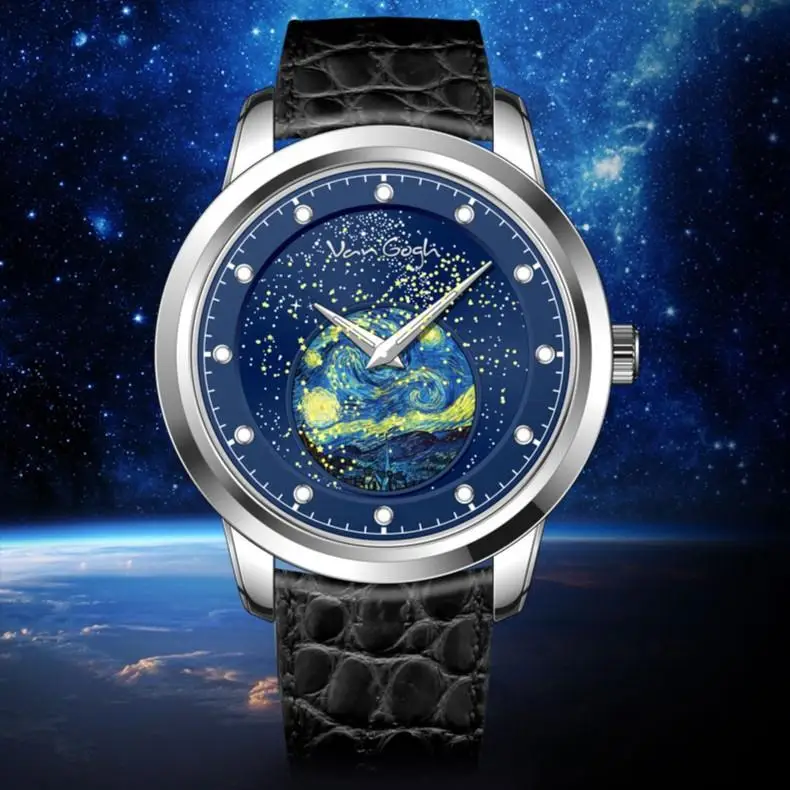 Van Gogh Classic Starry Sky Oil Painting Watch Original Classic Art Design High-end Commemorative 3D Stereo Watch
Van Gogh Classic Starry Sky Oil Painting Watch Original Classic Art Design High-end Commemorative 3D Stereo Watch