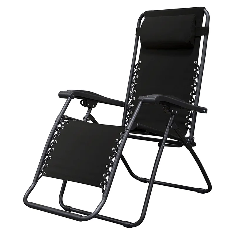 Zero Gravity Outdoor Folding Lounge Chair for Outside Set of 2 Black Foldable Recliners Pool Side Body Relax Leisure Chair 
Zero Gravity Outdoor Folding Lounge Chair for Outside Set of 2 Black Foldable Recliners Pool Side Body Relax Leisure Chair