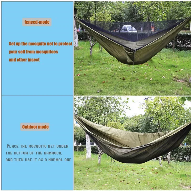 2023 Camping Hammock with Mosquito Net Double Hammock Travel Hammock,Backpacking Hammock Portable Parachute 5+1 Ring Strap Hammo
2023 Camping Hammock with Mosquito Net Double Hammock Travel Hammock,Backpacking Hammock Portable Parachute 5+1 Ring Strap Hammo
