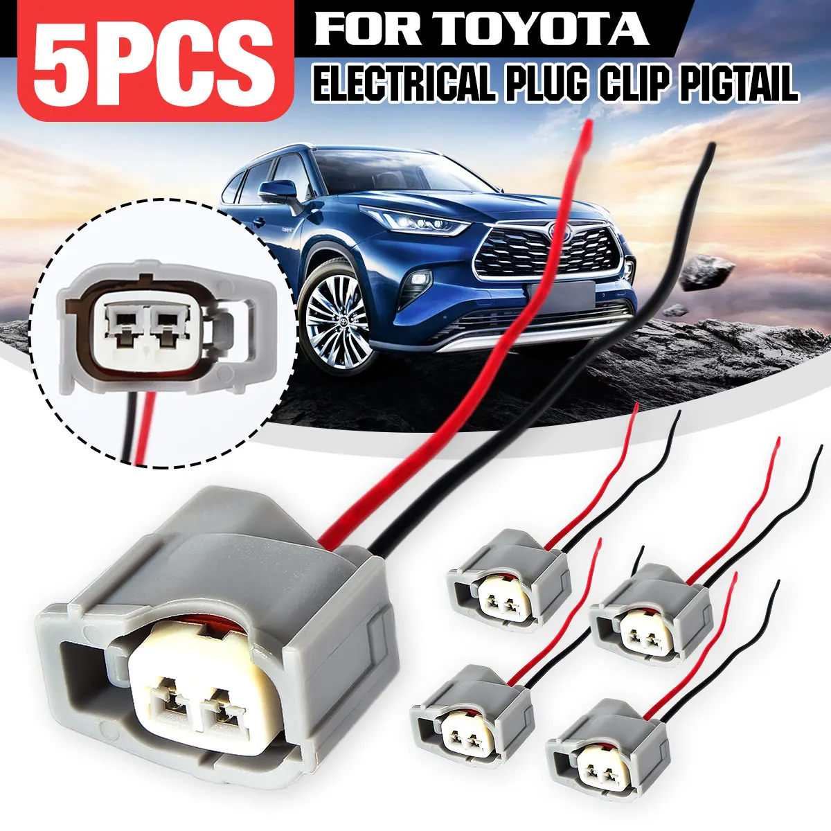 5/10/15pcs Fuel Injector Adapters Harness Electrical Plug Clip Pigtail Waterproof Terminals Plug Cable 2 Pin For Toyota Auto
5/10/15pcs Fuel Injector Adapters Harness Electrical Plug Clip Pigtail Waterproof Terminals Plug Cable 2 Pin For Toyota Auto