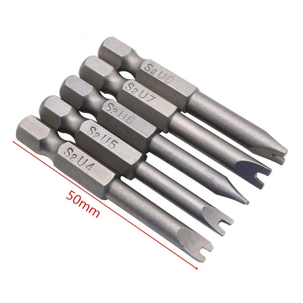 5Pcs/set Magnetic U Shape Screwdriver Security Bits Tool 1/4" Hex Shank 50mm Tamper Proof Screw Driver Bits Hex Shank
5Pcs/set Magnetic U Shape Screwdriver Security Bits Tool 1/4" Hex Shank 50mm Tamper Proof Screw Driver Bits Hex Shank
