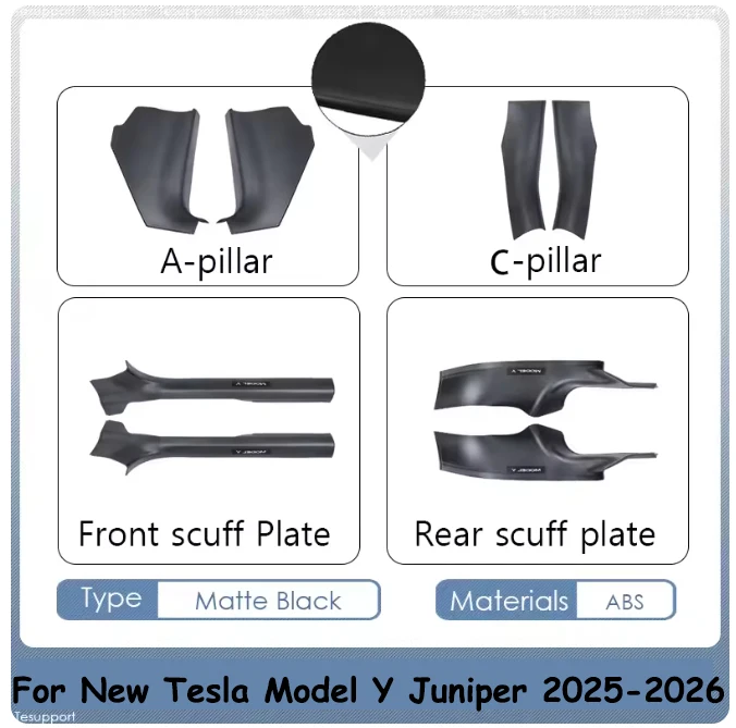 8 шт. для Tesla New Model Y Juniper 2025 2026 Защитные накладки на пороги передних и задних дверей, водонепроницаемые, с защитой от ударов
8 шт. для Tesla New Model Y Juniper 2025 2026 Защитные накладки на пороги передних и задних дверей, водонепроницаемые, с защитой от ударов