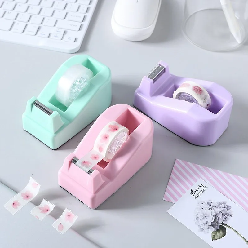 Plastic Tape Dispenser Office Desktop Tape Holder Cutter Office Supplies Random Color
Plastic Tape Dispenser Office Desktop Tape Holder Cutter Office Supplies Random Color