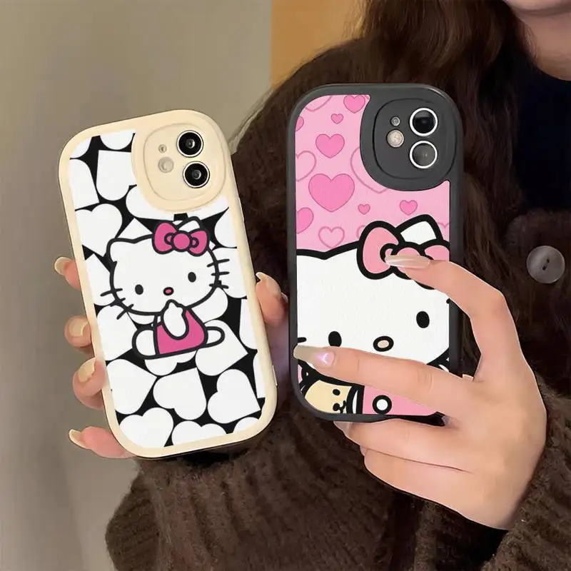 Cute cartoon hello Cat Phone Case Hard Leather Phone Case for iPhone 13 12 Mini 11 14 Pro Max Xs X Xr 7 8 Plus 6 6s Se 2022
Cute cartoon hello Cat Phone Case Hard Leather Phone Case for iPhone 13 12 Mini 11 14 Pro Max Xs X Xr 7 8 Plus 6 6s Se 2022