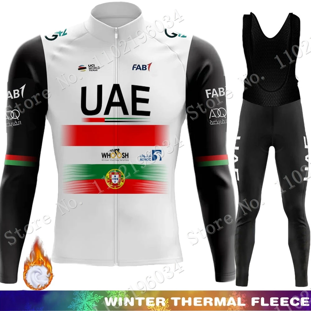 UAE Team Cycling Jersey 2023 Winter Thermal Fleece Set Portugal Clothing Long Sleeve Road Pants Bib Bike Suit MTB Wear Maillot
UAE Team Cycling Jersey 2023 Winter Thermal Fleece Set Portugal Clothing Long Sleeve Road Pants Bib Bike Suit MTB Wear Maillot