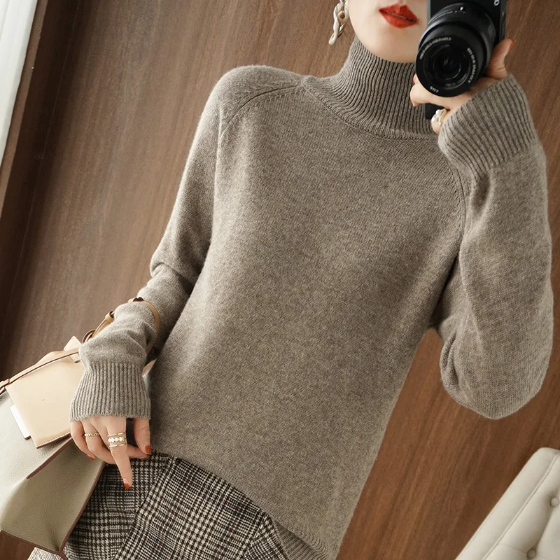 Pullover Slim Solid High Quality Warmth Comfort Pendulous Feel 2023 Spring Autumn 30% Merino Wool Women's Sweater Turtleneck
Pullover Slim Solid High Quality Warmth Comfort Pendulous Feel 2023 Spring Autumn 30% Merino Wool Women's Sweater Turtleneck