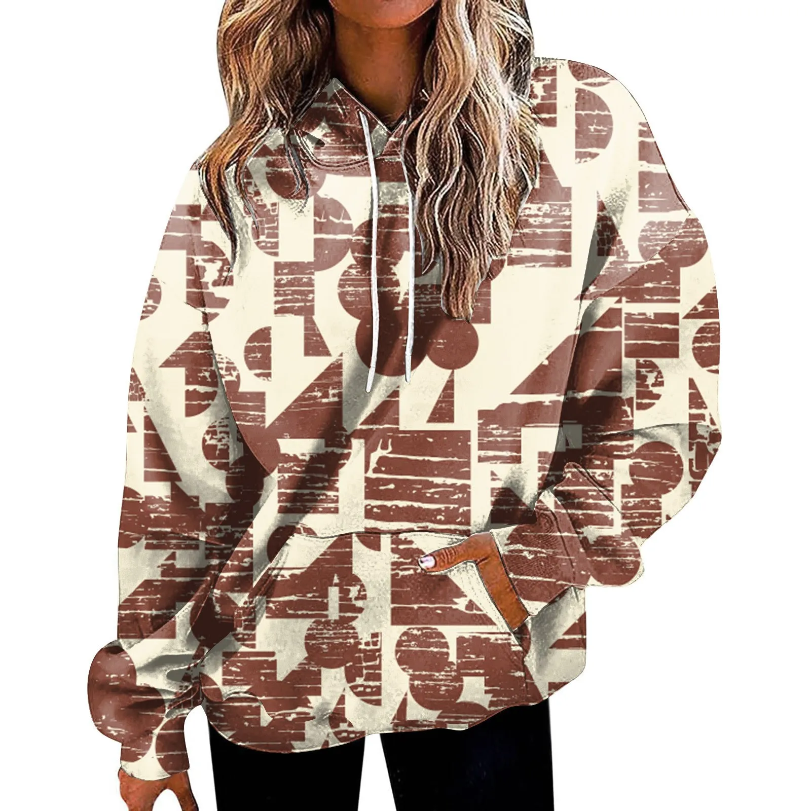Women's Pattern 3D Printed Hooded Sweatshirt, Long Sleeved Hoodie, Pocket Sweater, Loose Casual Top, Fashionable, New Style
Women's Pattern 3D Printed Hooded Sweatshirt, Long Sleeved Hoodie, Pocket Sweater, Loose Casual Top, Fashionable, New Style