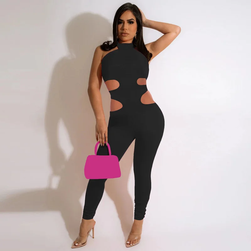 FUDA Sleeveless Cut Out Skinny Jumpsuit Summer Solid Sexy Backless Slim Bandage Club Party Women Overalls
FUDA Sleeveless Cut Out Skinny Jumpsuit Summer Solid Sexy Backless Slim Bandage Club Party Women Overalls