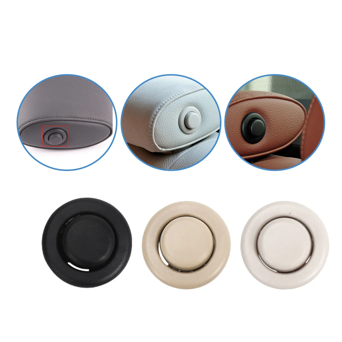 52207251369 5220 7251 369-1 Car Rear Seat Headrest Button Switch for BMW 3 5 Series E90 F10 F11 F18 2005-2016 Beige
52207251369 5220 7251 369-1 Car Rear Seat Headrest Button Switch for BMW 3 5 Series E90 F10 F11 F18 2005-2016 Beige