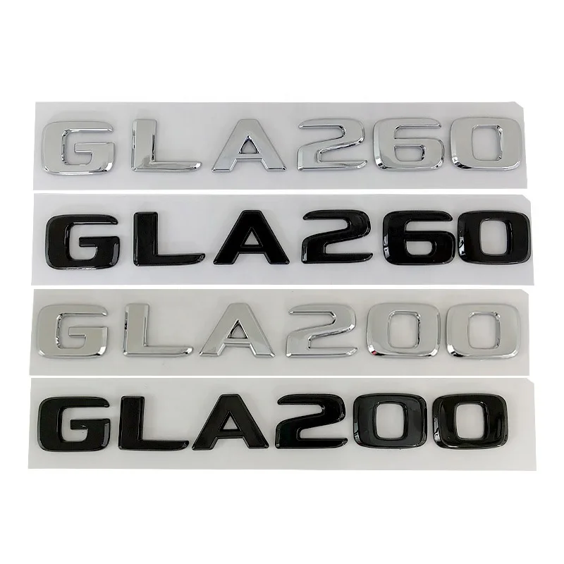 New ABS 3D Chrome Letters For Cars Rear Trunk Emblem Badge Decal For Mercedes GLA200 X156 H247 GLA260 Logo Sticker Accessories
New ABS 3D Chrome Letters For Cars Rear Trunk Emblem Badge Decal For Mercedes GLA200 X156 H247 GLA260 Logo Sticker Accessories