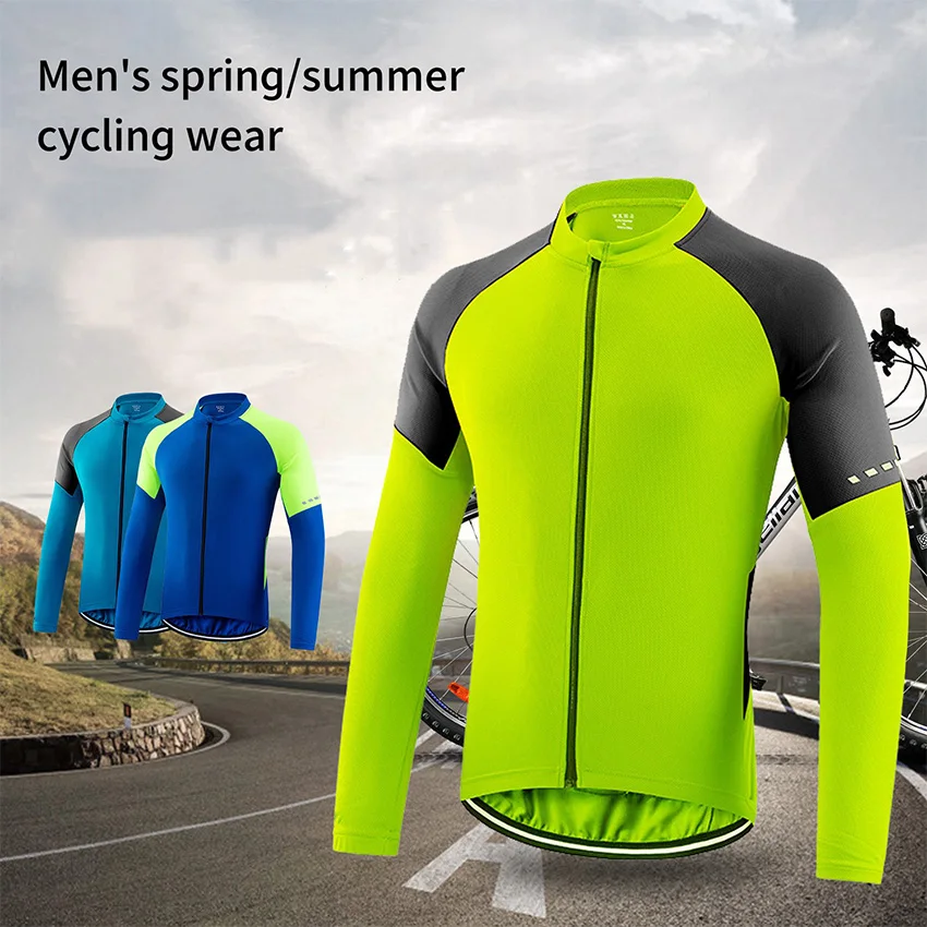 2023 Summer and Spring Cycling Jerseys Men Bicycle Sportswear Breathable Cool Downhill MTB Reflective Long Sleeve Bike Shirts
2023 Summer and Spring Cycling Jerseys Men Bicycle Sportswear Breathable Cool Downhill MTB Reflective Long Sleeve Bike Shirts
