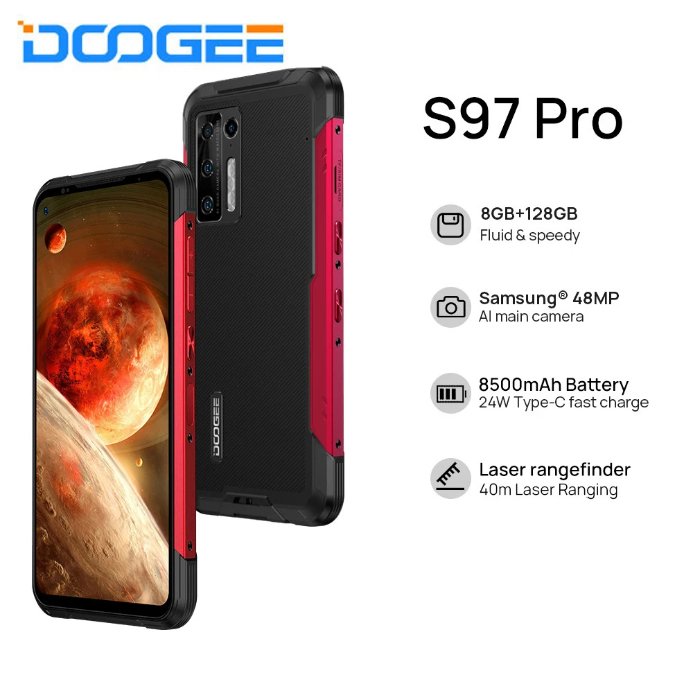 Doogee S97 Pro смартфон с восьмиядерным процессором Helio G95, 8500 мАч, 8 ГБ, ГБ
Doogee S97 Pro смартфон с восьмиядерным процессором Helio G95, 8500 мАч, 8 ГБ, ГБ