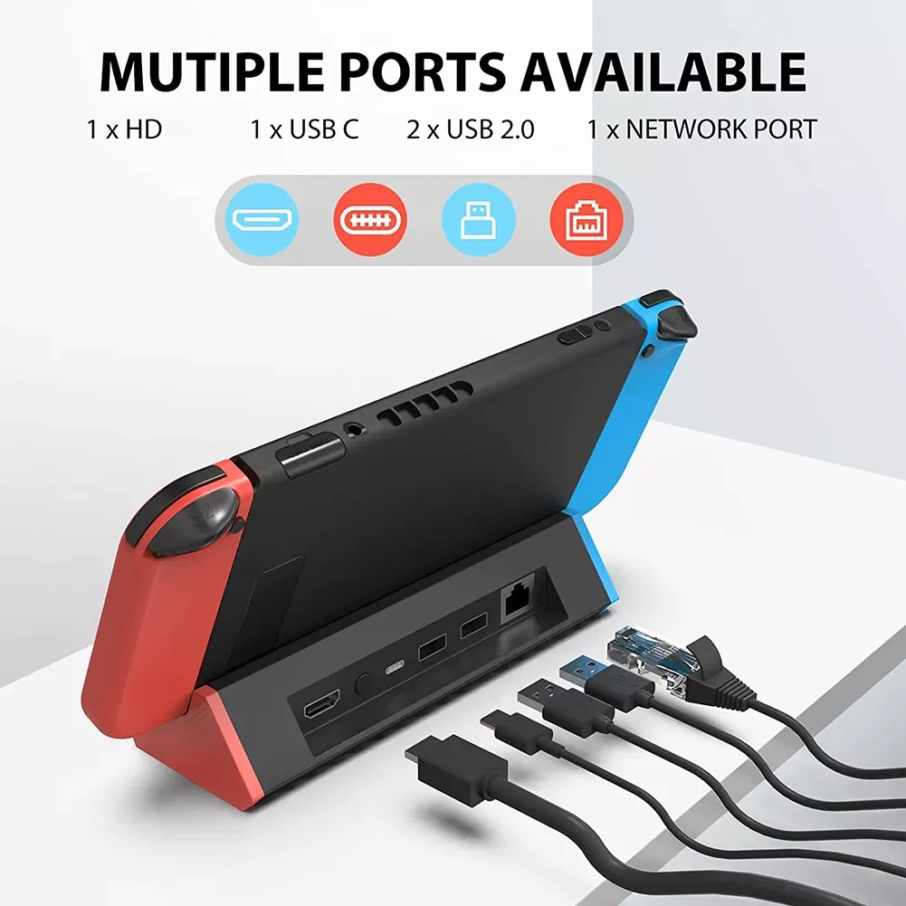 NEW2023 Charging TV Dock Station Stand Console Charger Support Holder with 1000Mbs LAN Port/4K HDMI-compatible Adapter for Switc
NEW2023 Charging TV Dock Station Stand Console Charger Support Holder with 1000Mbs LAN Port/4K HDMI-compatible Adapter for Switc