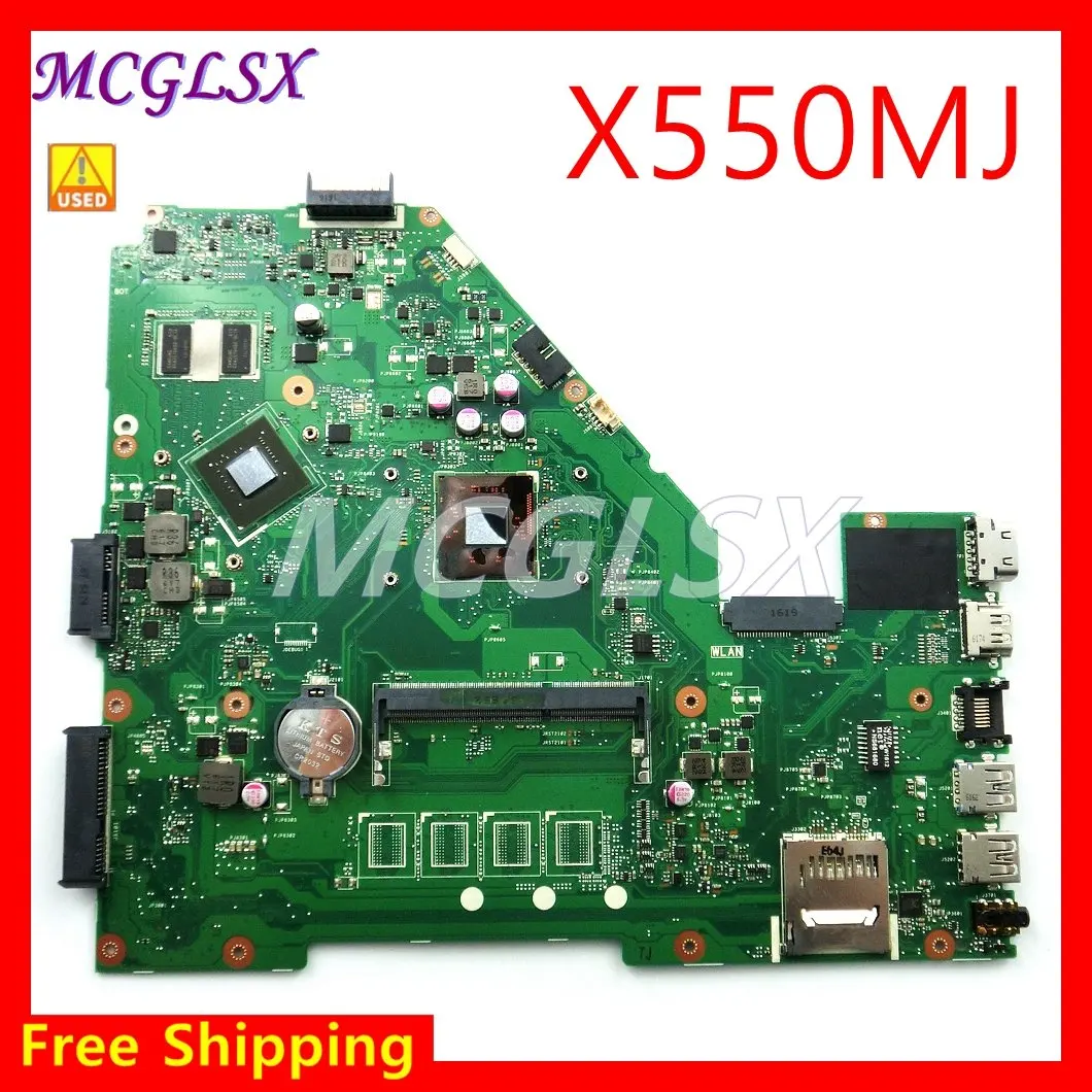 Материнская плата X550MJ с процессором N2940 и графическим ускорителем GT920M для ASUS X550M X552M Y582M X550MD 100% проверено, использовалось ранее.