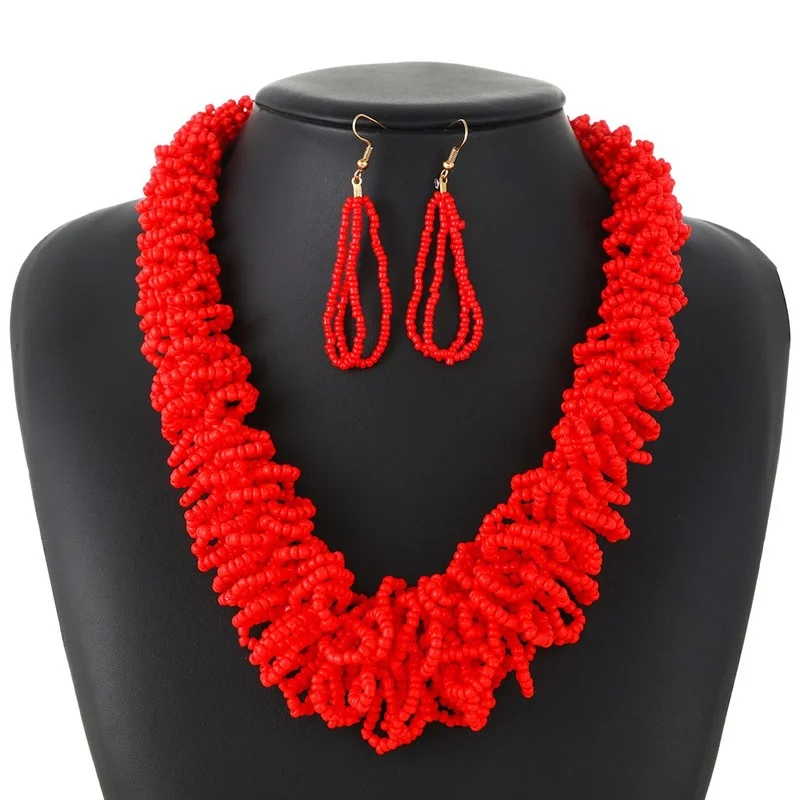 Boho Jewelry Party Elegant Women Colorful Long Necklace Earrings Wedding Accessories Moroccan Jewelry Gifts for Guests
Boho Jewelry Party Elegant Women Colorful Long Necklace Earrings Wedding Accessories Moroccan Jewelry Gifts for Guests