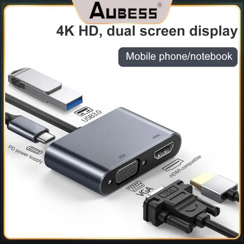 Docking Station 4 In 1 Expansion Dock Usb Splitter Vga Pd Adapter New Type-c Hub Usb-c To 4k -compatible Hot Foldable
Docking Station 4 In 1 Expansion Dock Usb Splitter Vga Pd Adapter New Type-c Hub Usb-c To 4k -compatible Hot Foldable