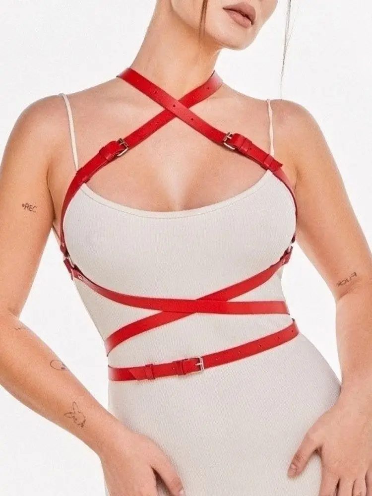 Fashion Sexy PU Leather Harness Belts Women Waist Accessories Body Bondage Gothic Suspenders Straps Sword Belt Punk Corset
Fashion Sexy PU Leather Harness Belts Women Waist Accessories Body Bondage Gothic Suspenders Straps Sword Belt Punk Corset
