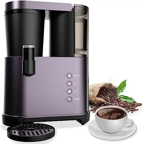Brew Maker with Grinder & Juice Extractor, Express Cold Brew Patented, 2 Brew Styles, Smart Anti-Drip System, with Permane
Brew Maker with Grinder & Juice Extractor, Express Cold Brew Patented, 2 Brew Styles, Smart Anti-Drip System, with Permane