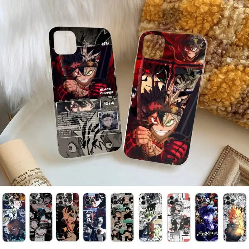Black Clover Phone Case Silicone Soft for iphone 14 13 12 11 Pro Mini XS MAX 8 7 6 Plus X XS XR Cover
Black Clover Phone Case Silicone Soft for iphone 14 13 12 11 Pro Mini XS MAX 8 7 6 Plus X XS XR Cover