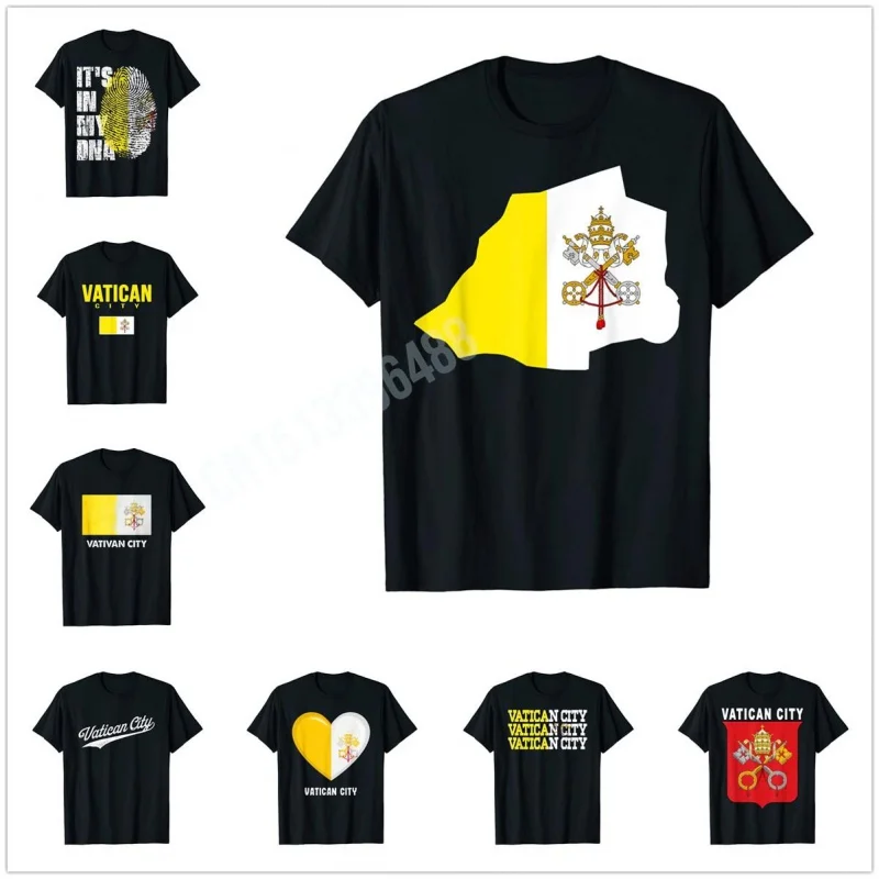 

Men Women T Shirt More Design Vatican City Flag Citizen of the Holy See T-Shirt Tops 100% Cotton Tees