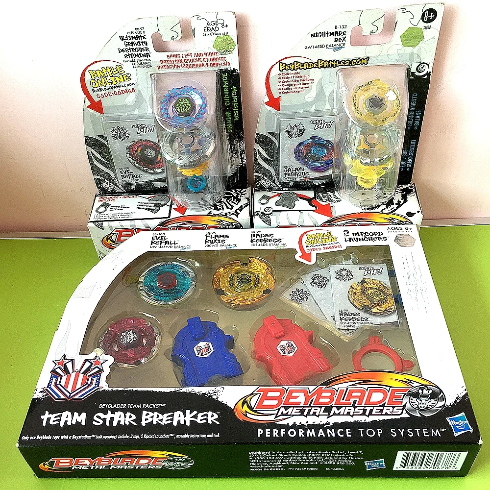 Beyblade metal masters ultimate gravity destroyer attack bb-97+B-132+2011 Toupie SPINNING TOP GYROSCOPE Packs Excalibur SEALE
Beyblade metal masters ultimate gravity destroyer attack bb-97+B-132+2011 Toupie SPINNING TOP GYROSCOPE Packs Excalibur SEALE