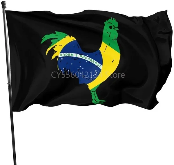 Rooster with The Brazil flag Home Decoration Outdoor Decor Polyester Banners and Flags 90x150cm 120x180cm
Rooster with The Brazil flag Home Decoration Outdoor Decor Polyester Banners and Flags 90x150cm 120x180cm