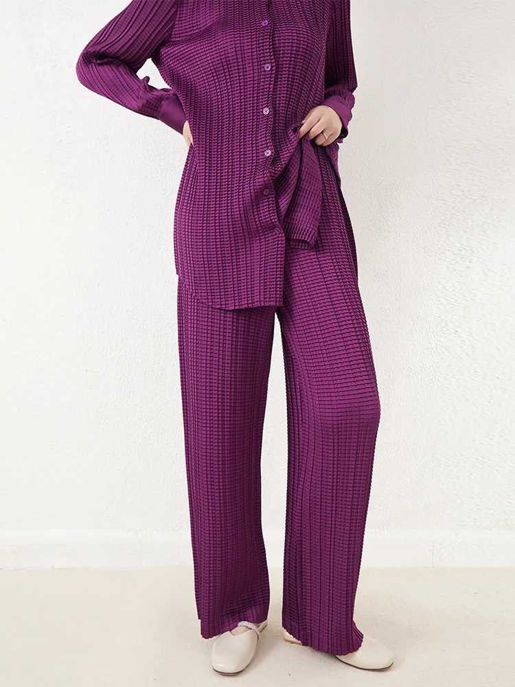 Miyake Pleated Design Feminine Commuter High Waist Wide Leg Pants Loose Straight Leg Trousers Straight Leg Pants
Miyake Pleated Design Feminine Commuter High Waist Wide Leg Pants Loose Straight Leg Trousers Straight Leg Pants