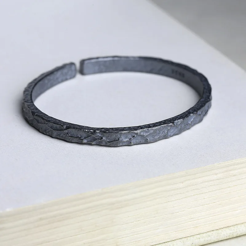 "Black Warrior" 925 Sterling Silver bangle Men's Retro Personality bangle Black Retro Trend Men and Women Couple Gifts
"Black Warrior" 925 Sterling Silver bangle Men's Retro Personality bangle Black Retro Trend Men and Women Couple Gifts