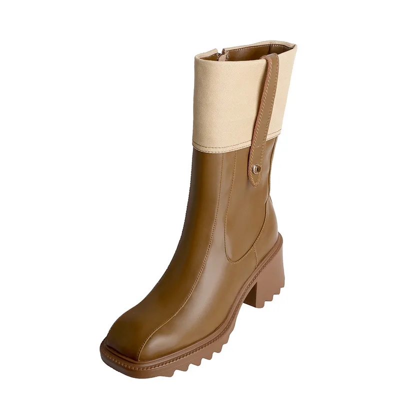 Women Boots Fashion Warm Mid-Calf Boots Women Round Toe Ladies Shoes Side Zipper Women's Platform Boots Solid Color Female Shoes
Women Boots Fashion Warm Mid-Calf Boots Women Round Toe Ladies Shoes Side Zipper Women's Platform Boots Solid Color Female Shoes
