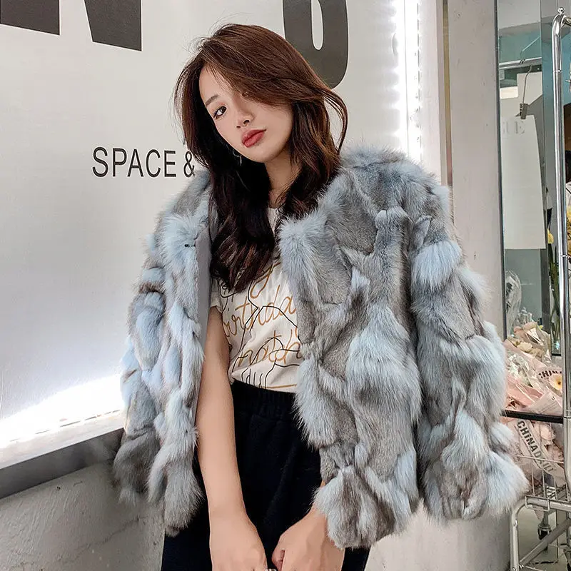Women Coats Autumn Fashion Real Fur Coat Female Elegant Thick Warm Outerwear Ladies Fur Coat Natural Fur Jackets Outerwear G292
Women Coats Autumn Fashion Real Fur Coat Female Elegant Thick Warm Outerwear Ladies Fur Coat Natural Fur Jackets Outerwear G292