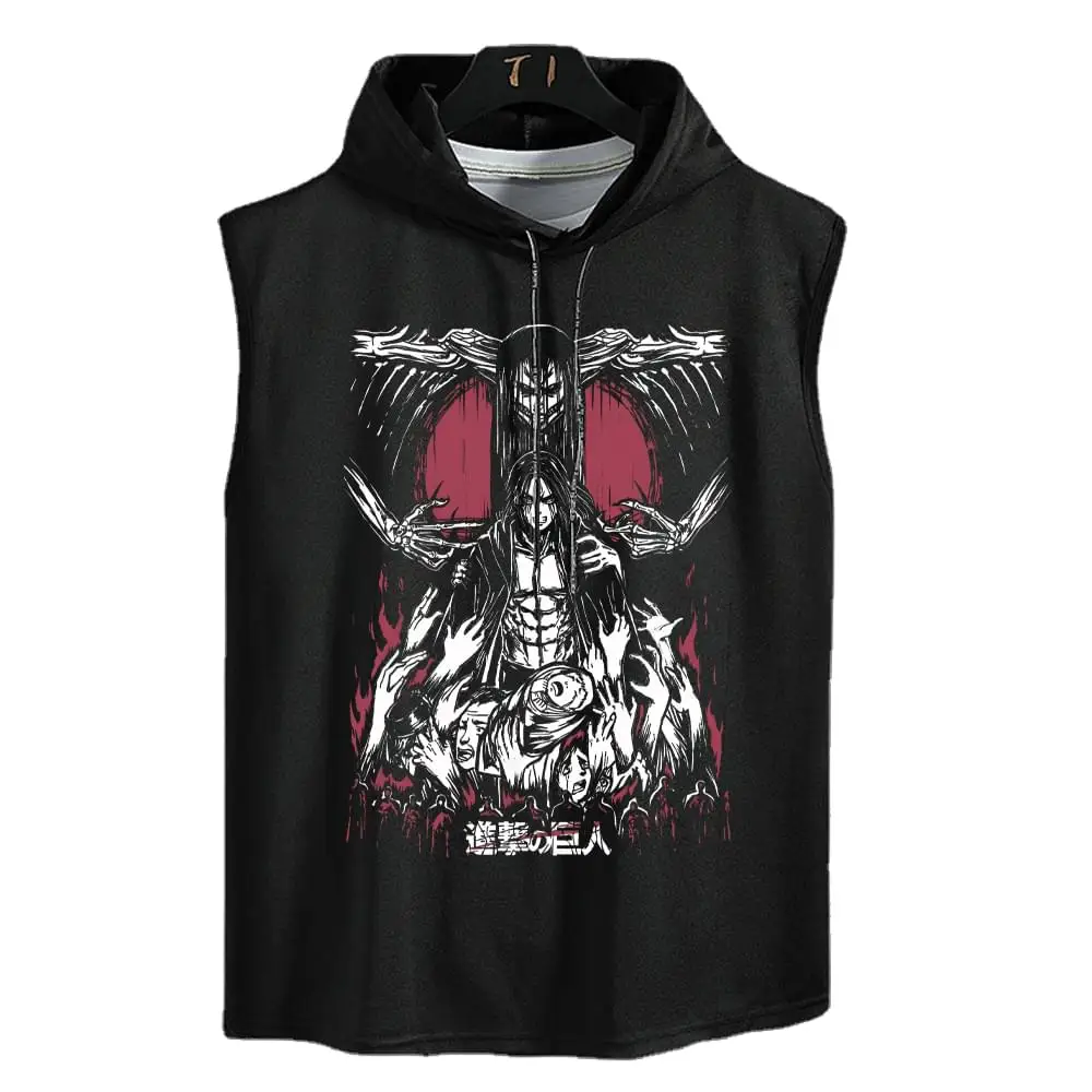 Майка с капюшоном «атака на Титанов», майка с аниме принтом, рубашка большого размера, Y2k, летние рубашки без рукавов, Эрена, хлопковая футбол...
Майка с капюшоном «атака на Титанов», майка с аниме принтом, рубашка большого размера, Y2k, летние рубашки без рукавов, Эрена, хлопковая футбол...