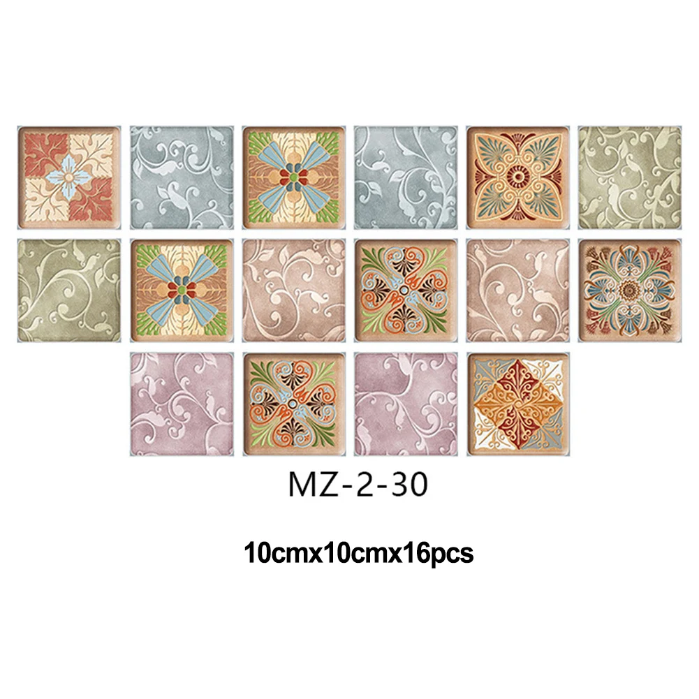 16pcs Mosaic Tile Stickers Gel Crystal Tile Sticker Self-Adhesive PVC Bathroom Kitchen Home Wall Floor Decoration
16pcs Mosaic Tile Stickers Gel Crystal Tile Sticker Self-Adhesive PVC Bathroom Kitchen Home Wall Floor Decoration