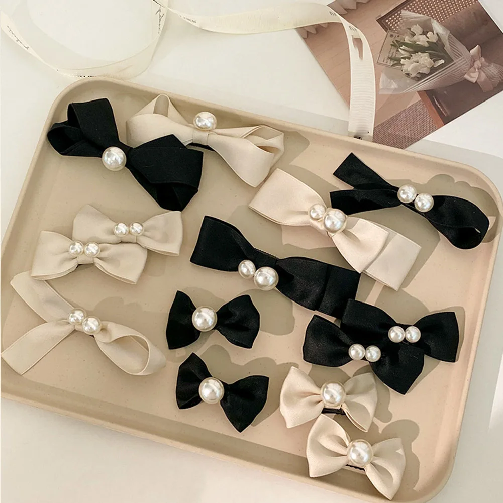 New Korean Sweet Girl Beautiful Colorful Imitation Pearl Bow Duckbill Clip Children Fashion Hairpins Hair Accessories
New Korean Sweet Girl Beautiful Colorful Imitation Pearl Bow Duckbill Clip Children Fashion Hairpins Hair Accessories