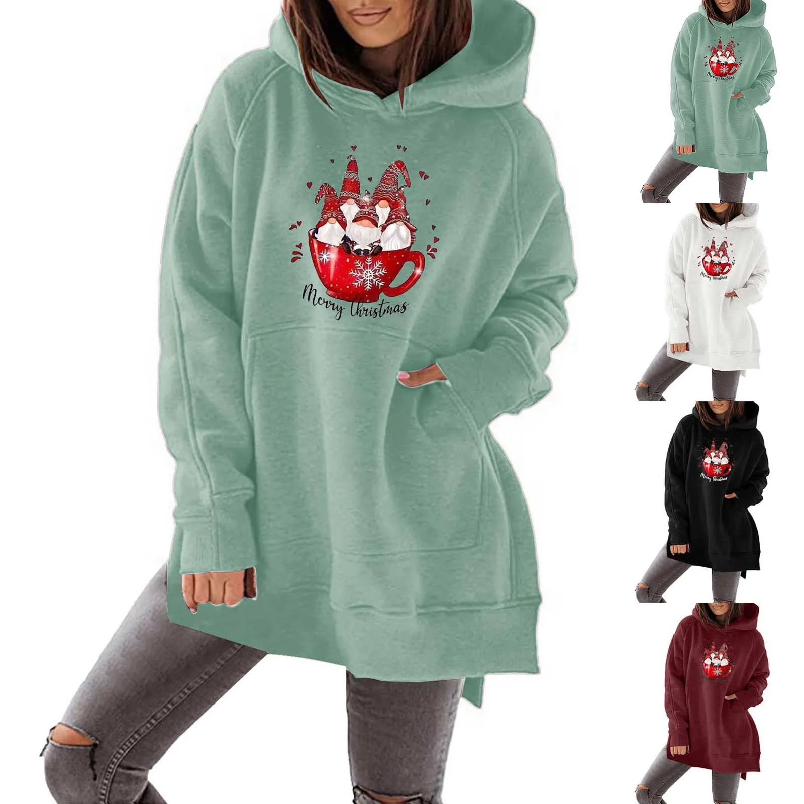 Ladies Long Sleeve Hooded Pullover Sweatshirt Cute Christmas Women's Hoodie Sweatshirt Pullover Bedroom Womens Plain Hoodies
Ladies Long Sleeve Hooded Pullover Sweatshirt Cute Christmas Women's Hoodie Sweatshirt Pullover Bedroom Womens Plain Hoodies