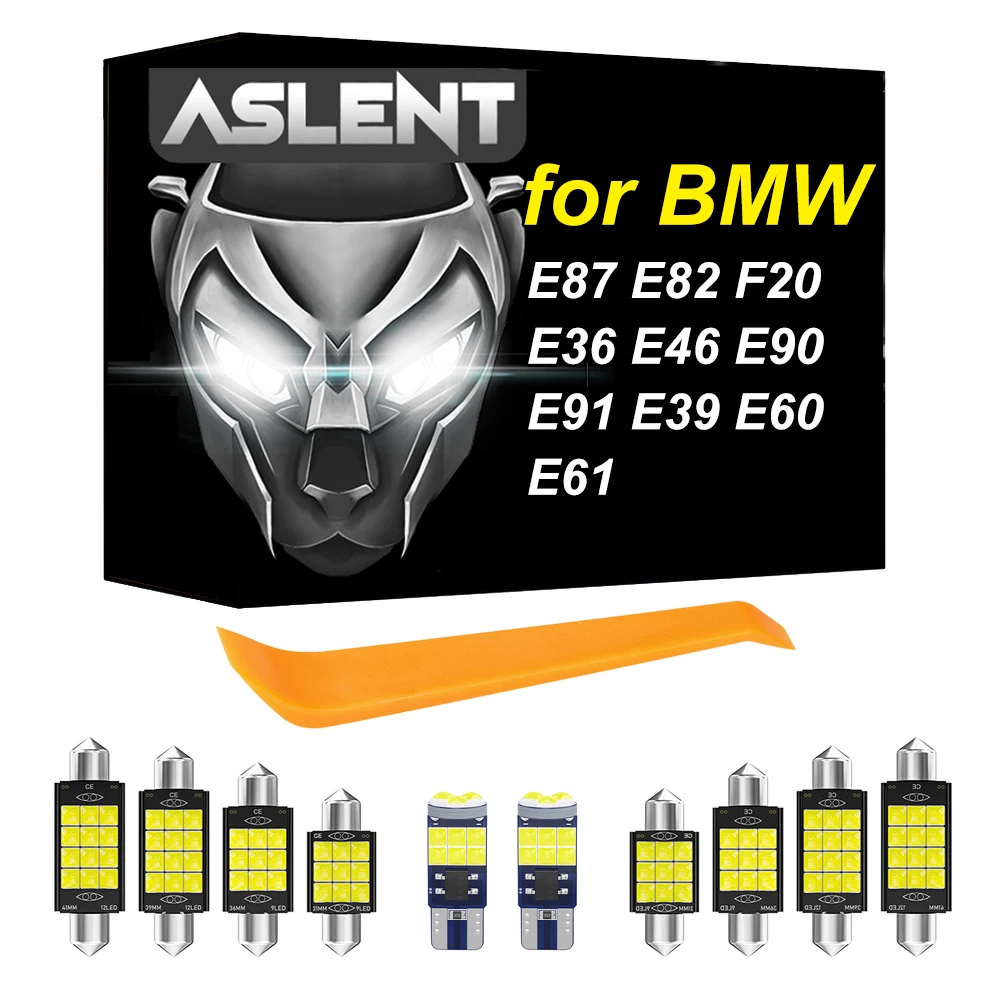 ASLENT For BMW E87 E82 F20 E36 E46 E90 E91 E39 E60 E61 F10 F11 F01 F02 X1 E84 X3 E83 F25 X5 E53 E70 Canbus LED Interior Light
ASLENT For BMW E87 E82 F20 E36 E46 E90 E91 E39 E60 E61 F10 F11 F01 F02 X1 E84 X3 E83 F25 X5 E53 E70 Canbus LED Interior Light