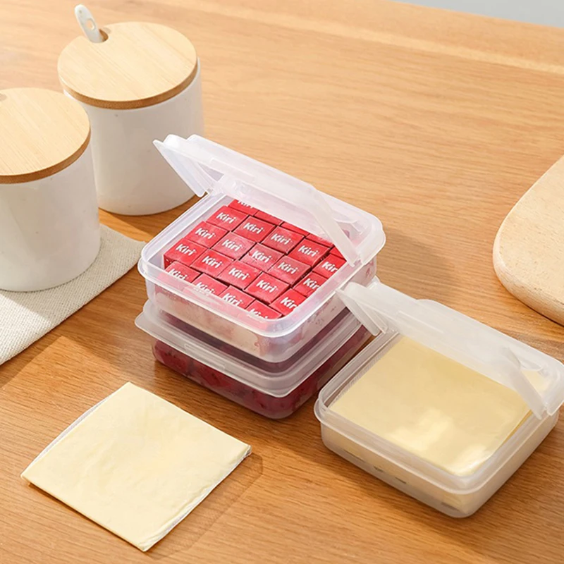 2pcs Cheese Slice Storage Box Clamshell Design Stackable Fresh-keeping Box Refrigerator Onion Ginger Fruit Transparent Box
2pcs Cheese Slice Storage Box Clamshell Design Stackable Fresh-keeping Box Refrigerator Onion Ginger Fruit Transparent Box