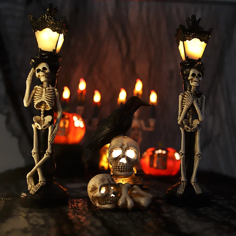 Halloween DIY Street Skull Lamps Luminous Party Event Crow Lamp Venue Layout Props Festival Lantern Horror Decoration Supplies
Halloween DIY Street Skull Lamps Luminous Party Event Crow Lamp Venue Layout Props Festival Lantern Horror Decoration Supplies