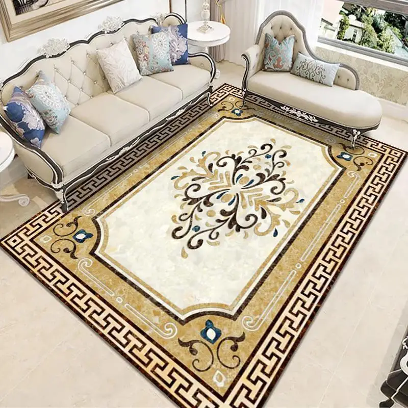 Floor Mat Bedroom Carpet Square Home Living Room Bedroom Lounge Carpet Coffee Table European-Style Decoration Home Non-Slip Wash
Floor Mat Bedroom Carpet Square Home Living Room Bedroom Lounge Carpet Coffee Table European-Style Decoration Home Non-Slip Wash